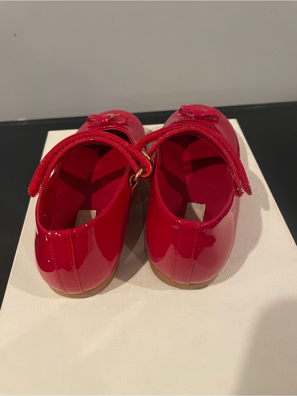 Dolce & Gabbana Shiny Red Patent Mary Jane with Bow